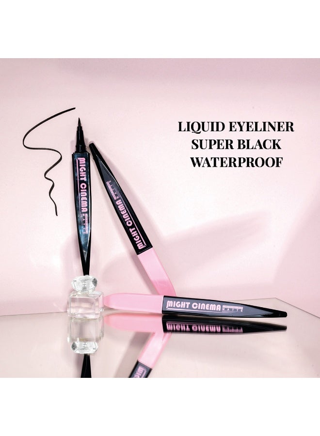 Might Cinema Liquid Eyeliner Matte Elegance Black-5076 - Image 3